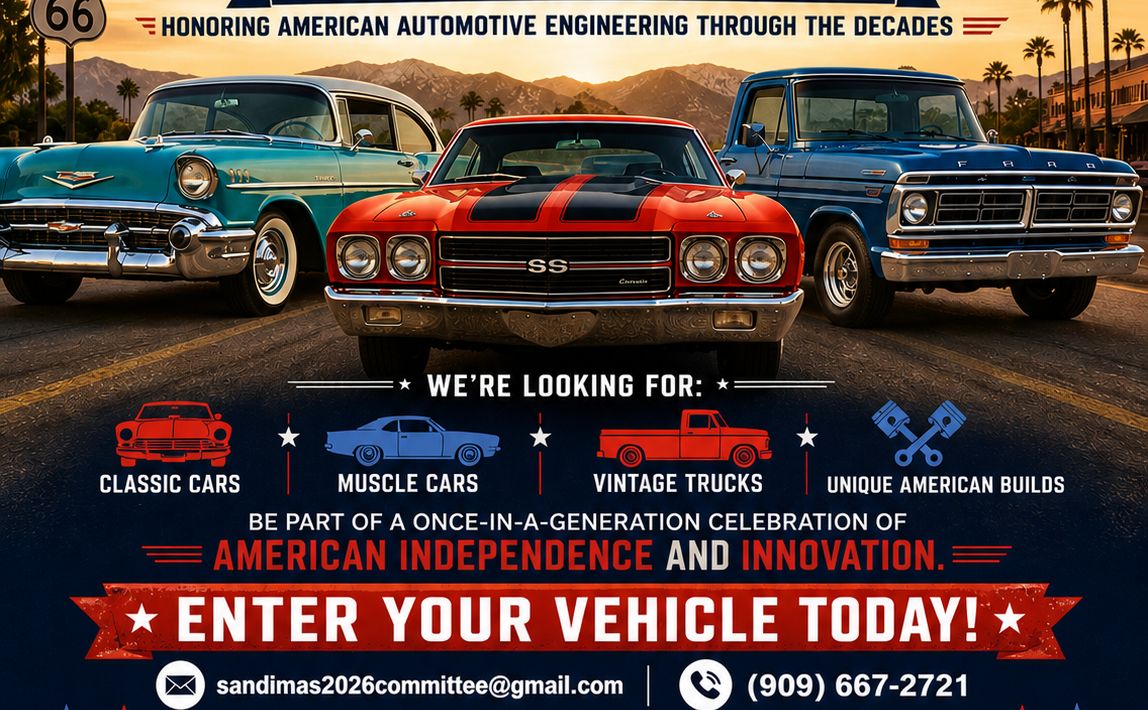 San Dimas Celebrates America 250 partial flyer July 2026